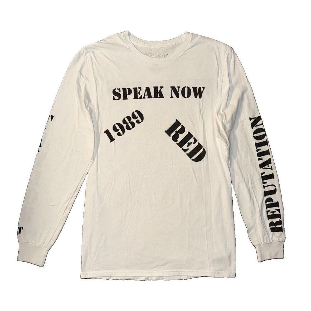 Taylor Swift Album Titles T-Shirt American Music Awards 2019 Size Medium